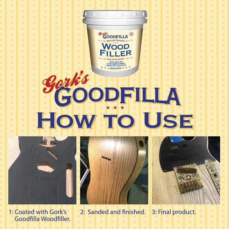 Goodfilla Ash, 8 oz, Wood and Grain Filler, Stainable, Tintable, Sandable, Zero Waste, Non-Toxic, USA Made - Image 3